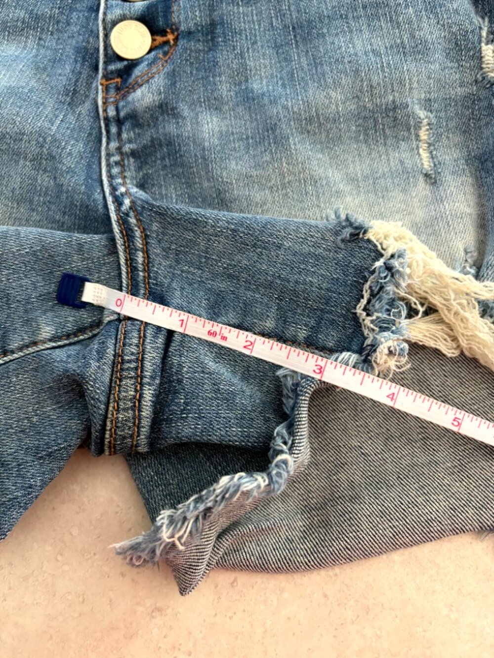 Judy Blue Women's Cut Off Jean Shorts Distressed Size Medium - Picture 5 of 8